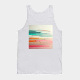 Pastel Abstract Lines Tank Top